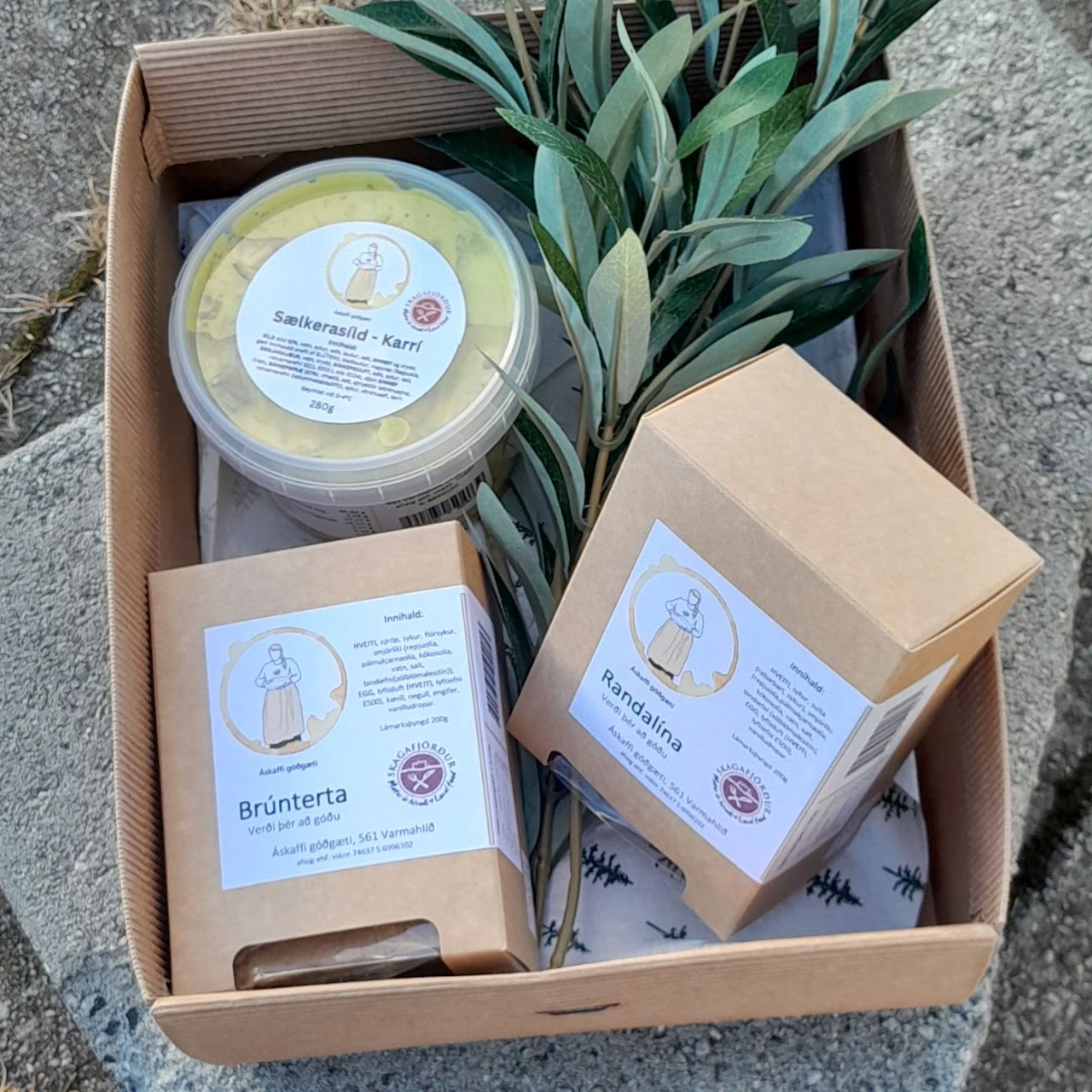 Gjafakassi með góðgæti